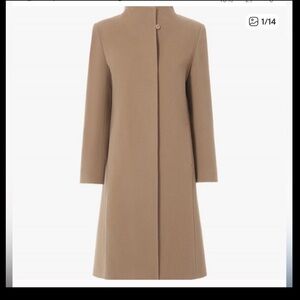 Cinzia Rocca Due Wool Cashmere BROWN COLOR Walking Coat US 8
